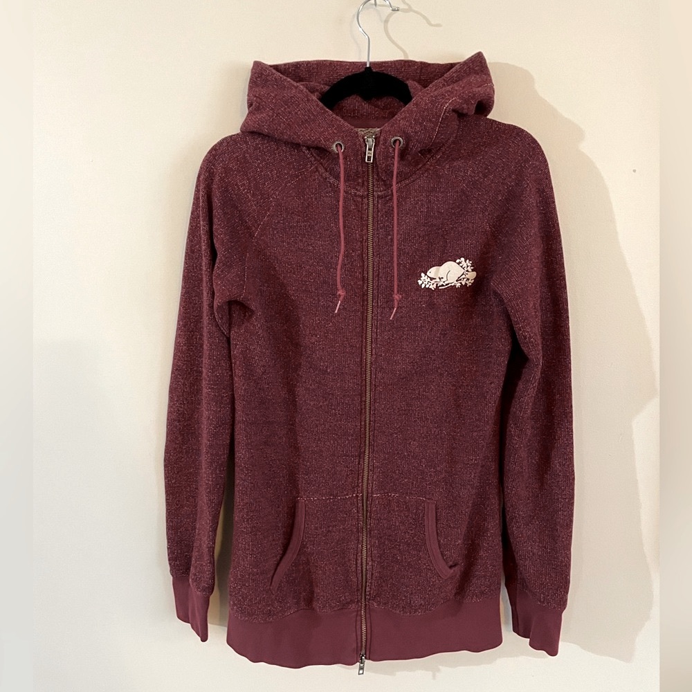 Roots Burgundy Women's Sweater